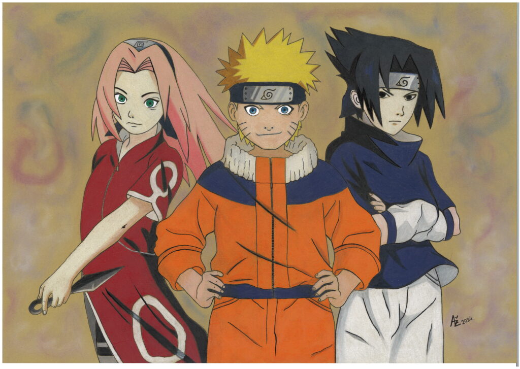 A4 Kunstdruck Naruto