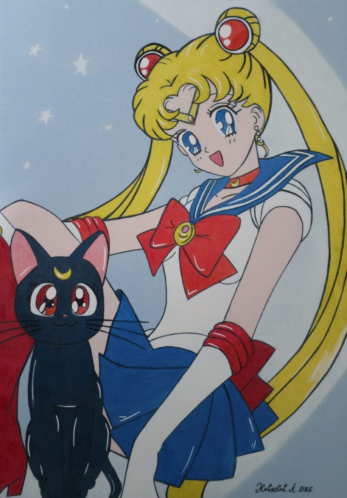 A4 Kunstdruck Sailor Moon