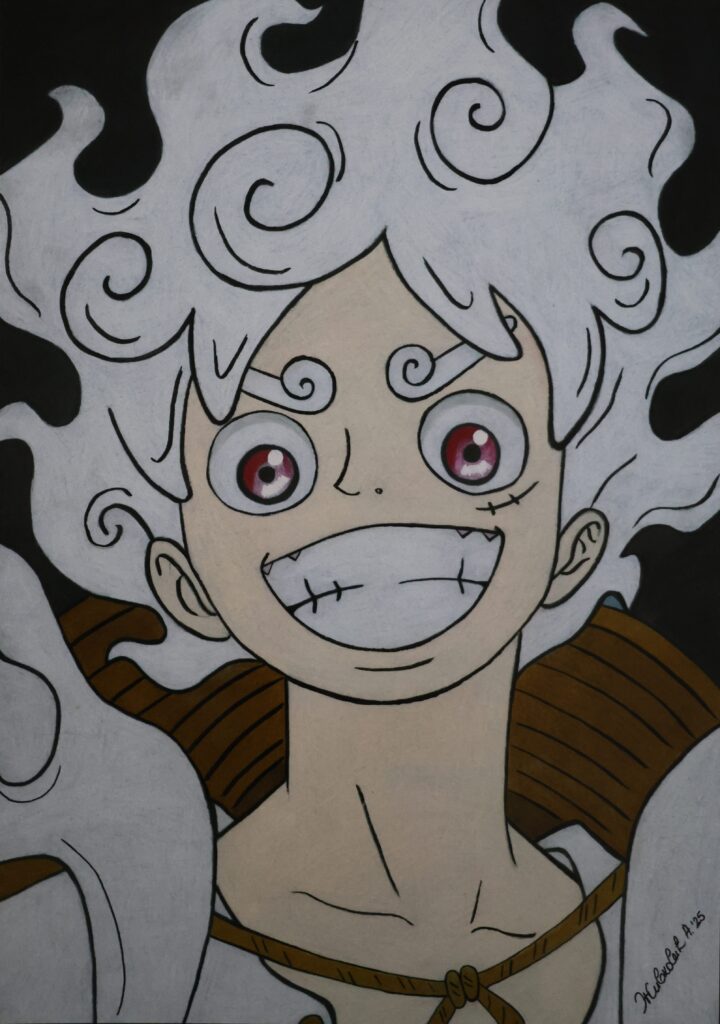 A4 Kunstdruck Luffy Gear 5