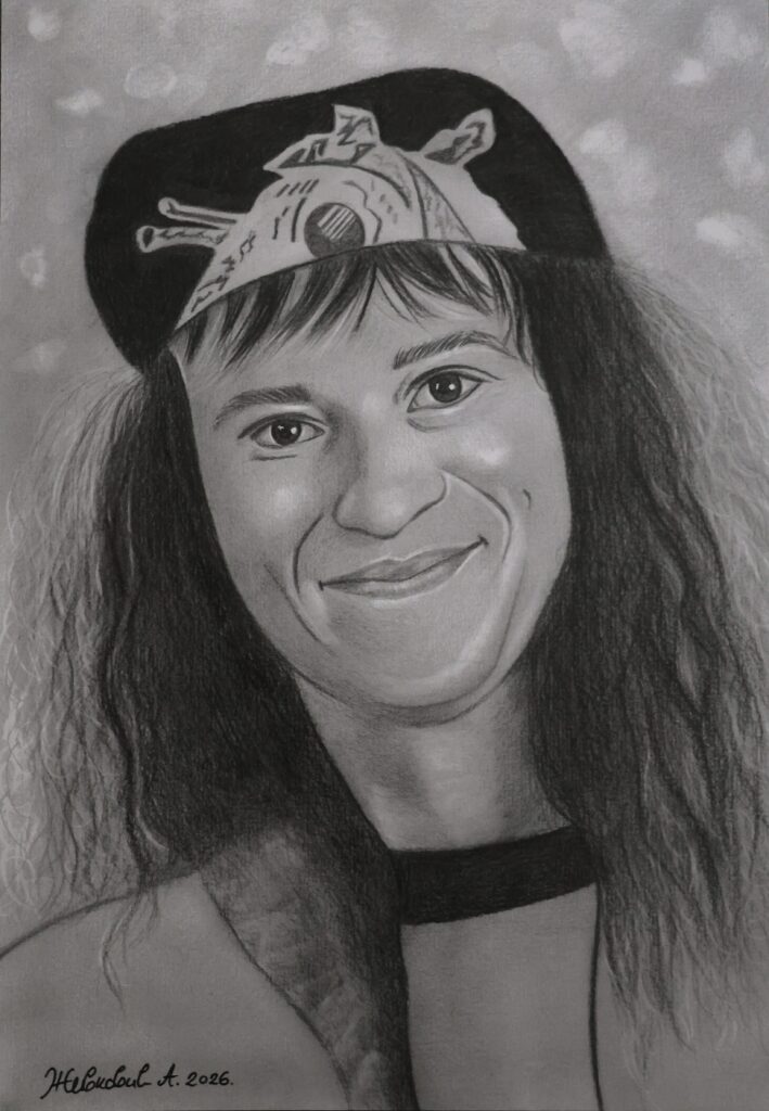 Original Grafitporträt A4