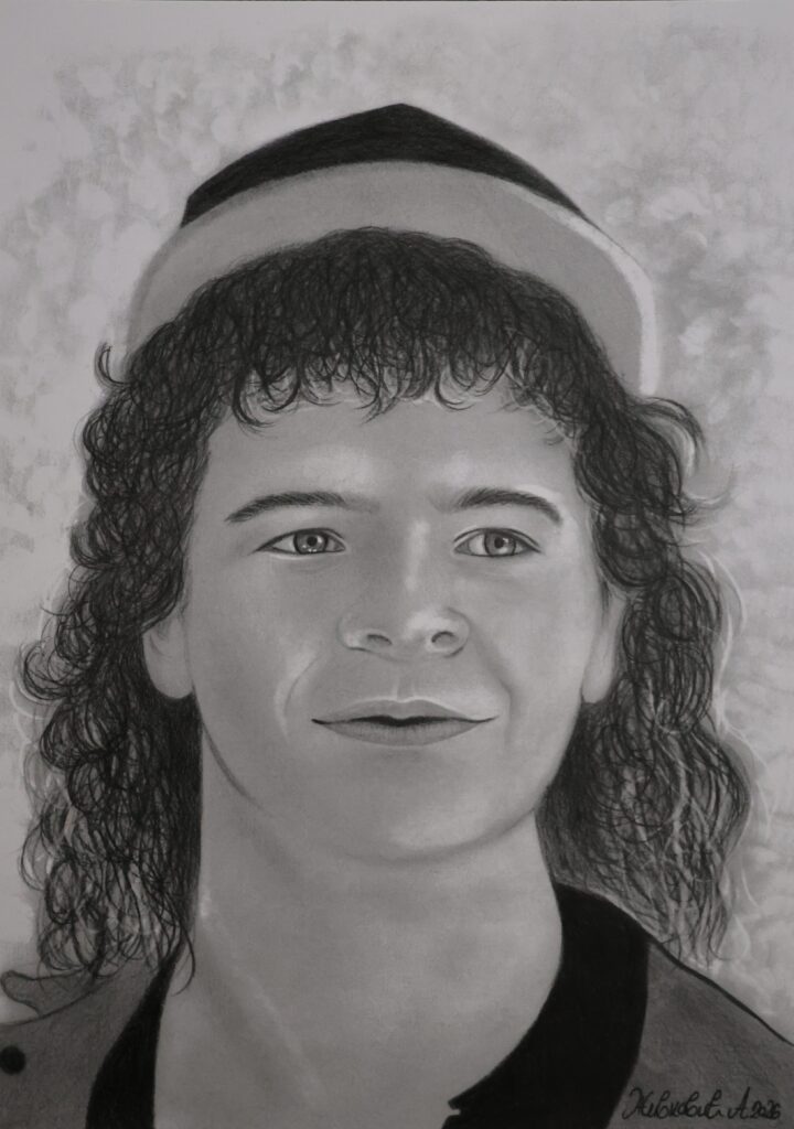 Original Grafitporträt A4