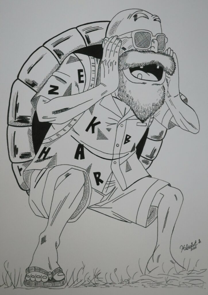 A4 Kunstdruck Meister Roshi