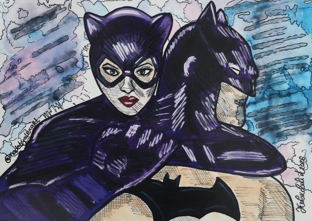 A4 Kunstdruck CatWomanxBatman
