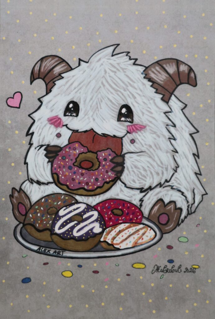 A6 Postkarte Sweet Poro