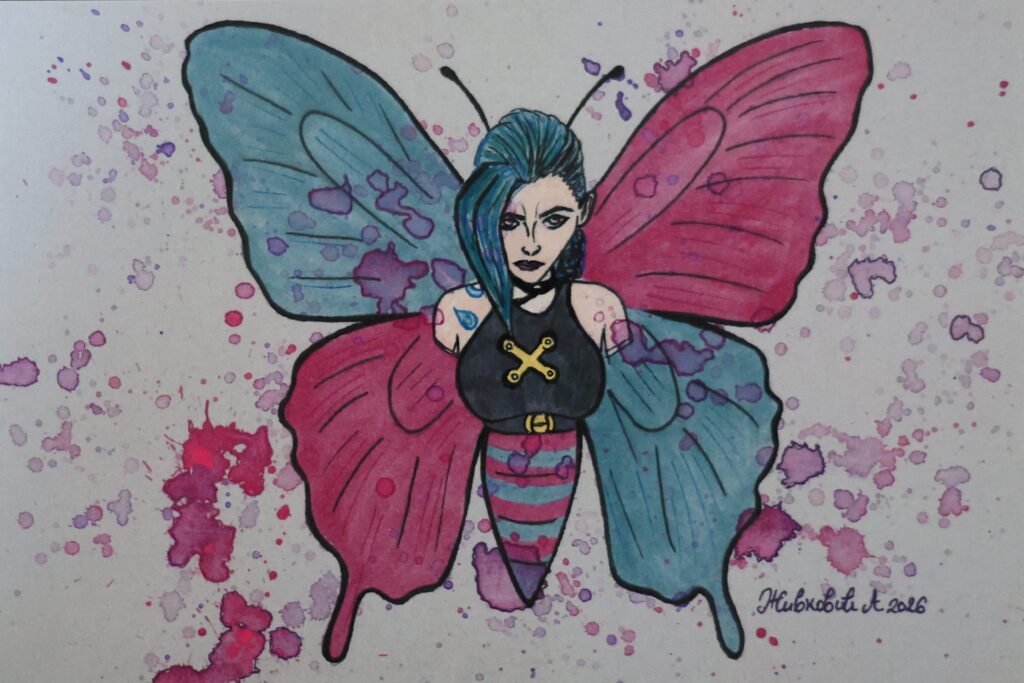 A6 Postkarte Jinx