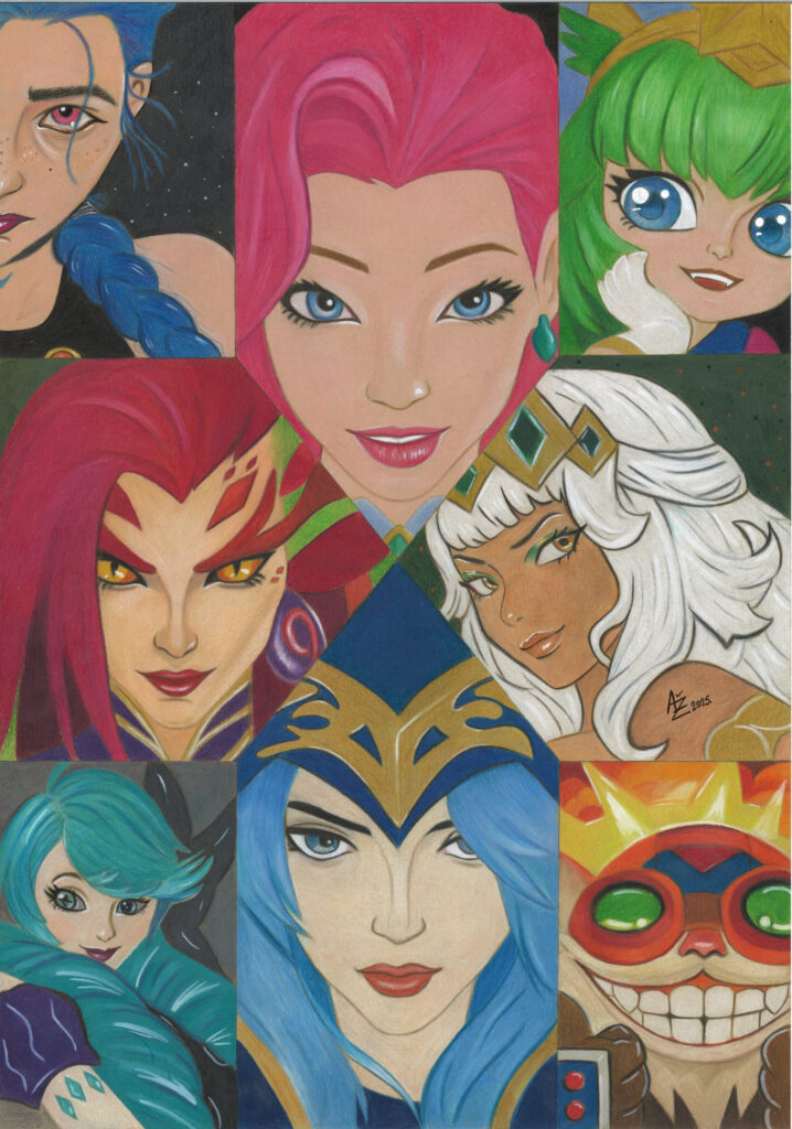 A4 Kunstdruck League of Legends